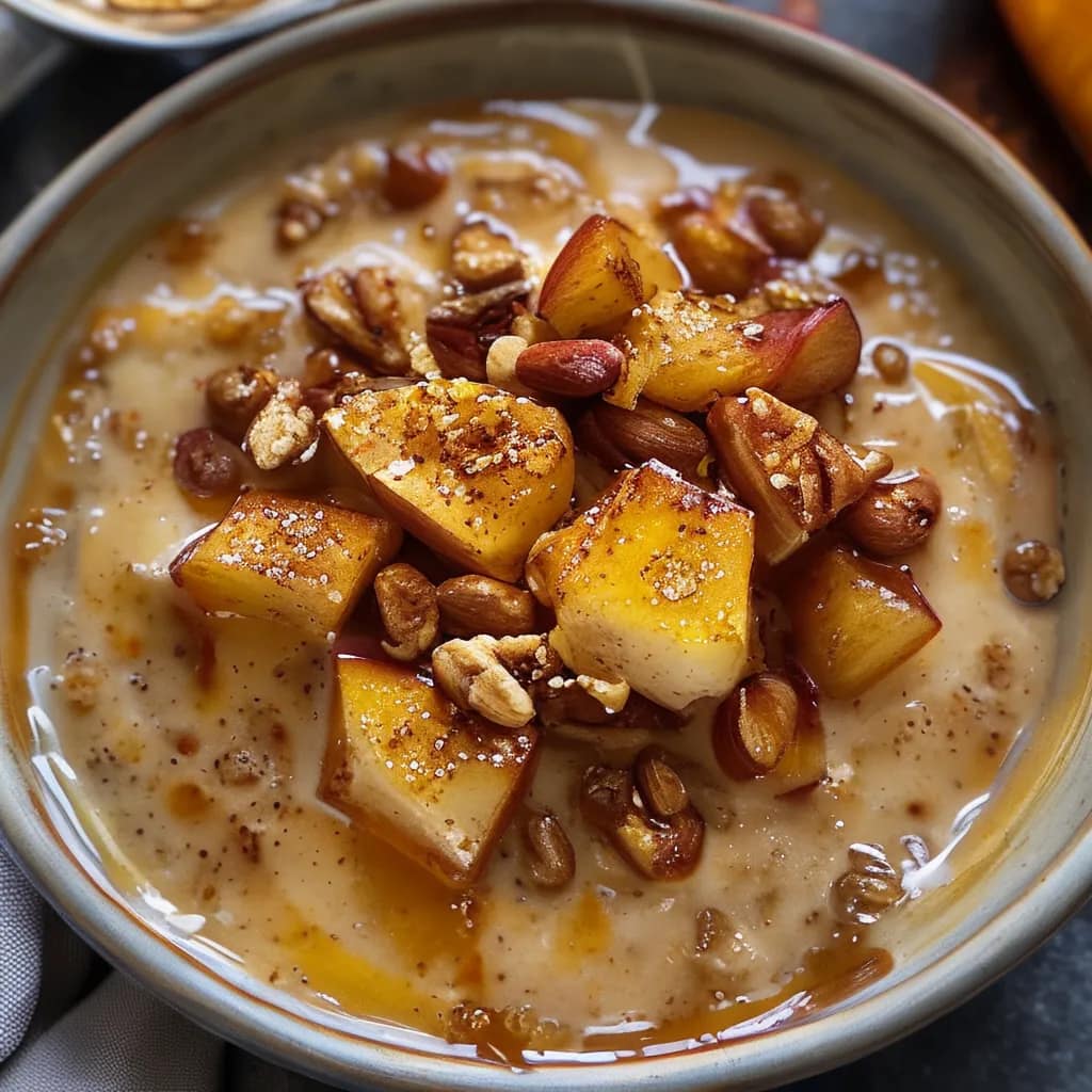 Mingau de Aveia com Maçã e Canela